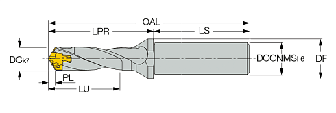 Сверла со сменными головками ISCAR DCN 070-035-12R-5D (3202938)