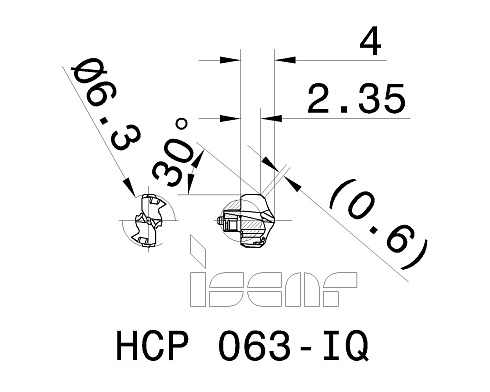 Сменные головки для сверл DCN ISCAR HCP 063-IQ (3311595)