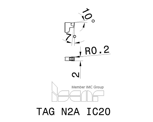 Пластина отрезная ISCAR TAG N2A (6003671)