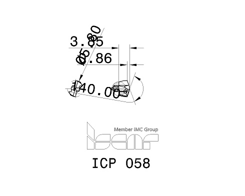 Сменные головки для сверл DCN ISCAR ICP 058 (3346500)