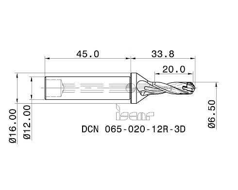 Сверла со сменными головками ISCAR DCN 065-020-12R-3D (3203183)