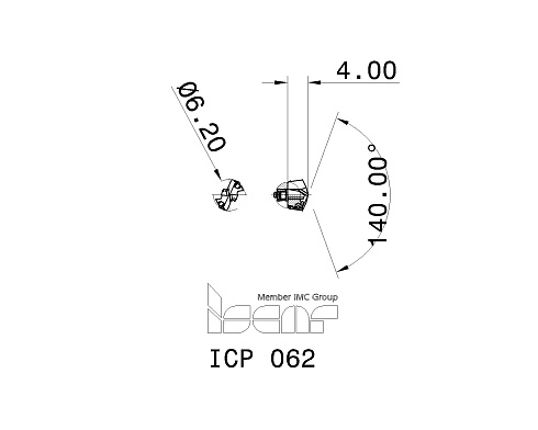 Сменные головки для сверл DCN ISCAR ICP 062 (5566704)