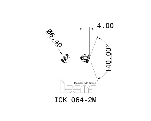 Сменные головки для сверл DCN ISCAR ICK 064-2M (5567041)
