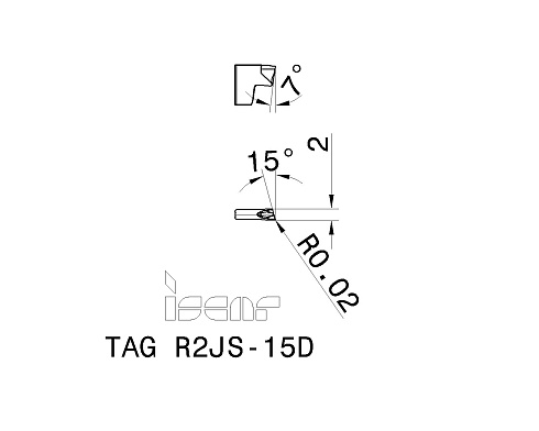 Пластина отрезная ISCAR TAG R2JS-15D (6003637 / 6004440)