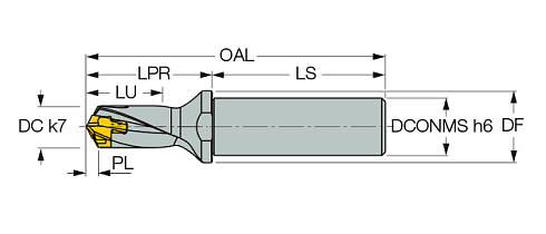 Сверла со сменными головками ISCAR DCN 060-009-12R-1.5D (3203285)