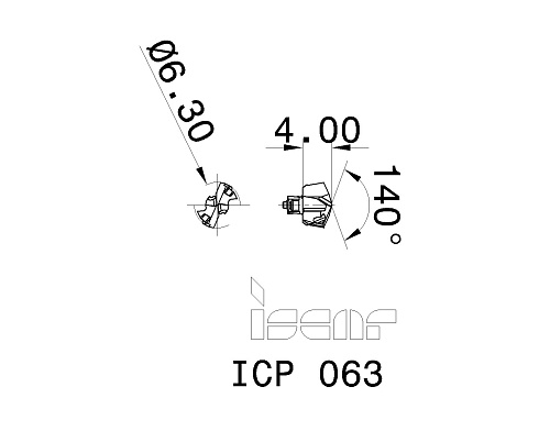 Сменные головки для сверл DCN ISCAR ICP 063 (5566705)