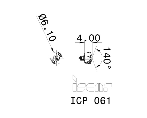 Сменные головки для сверл DCN ISCAR ICP 061 (5566703)