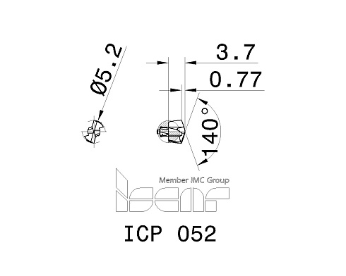 Сменные головки для сверл DCN ISCAR ICP 052 (3346493)