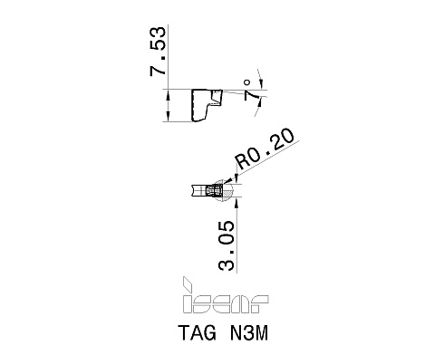 Пластина отрезная ISCAR TAG N3M (6004544 / 6004545)