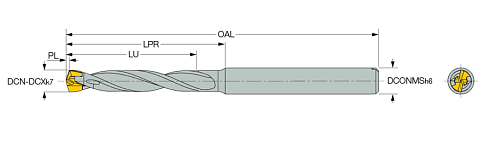 Сверла со сменными головками ISCAR DCN 055-017-06C-3D (3346491)
