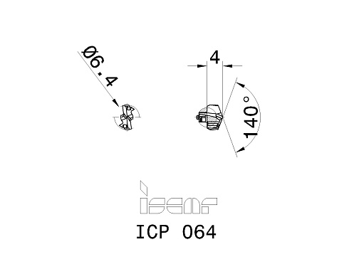 Сменные головки для сверл DCN ISCAR ICP 064 (5509299)
