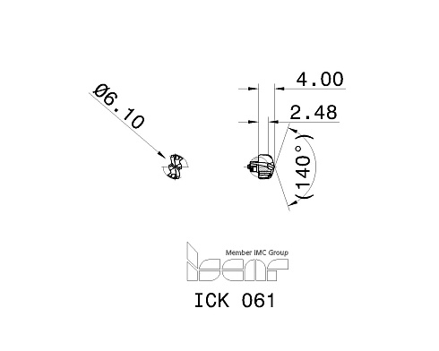 Сменные головки для сверл DCN ISCAR ICK 061 (5566720)