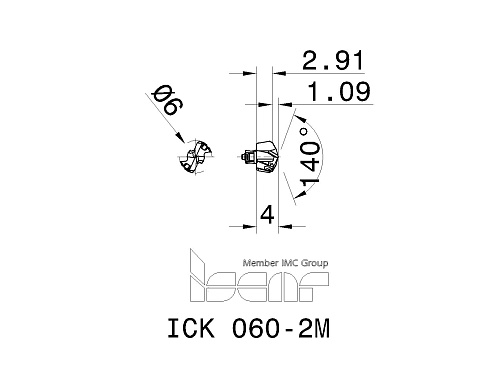 Сменные головки для сверл DCN ISCAR ICK 060-2M (5567036)
