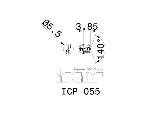 Сменные головки для сверл DCN ISCAR ICP 055 (3346497)