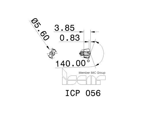 Сменные головки для сверл DCN ISCAR ICP 056 (3346498)