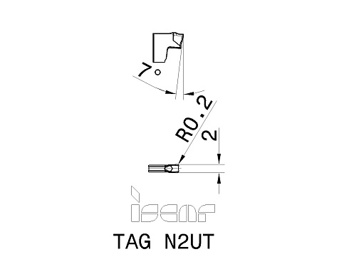 Пластина отрезная ISCAR TAG N2UT (6003662 / 6004433 / 6004434)