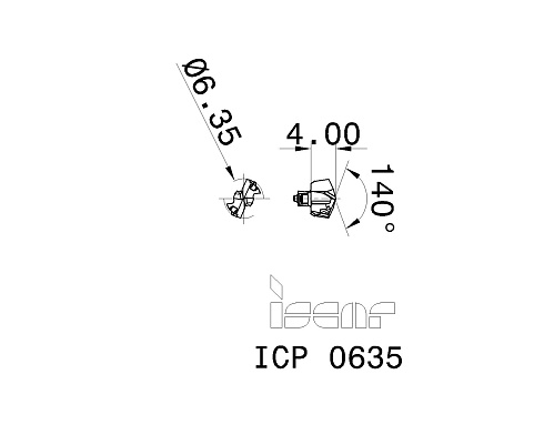 Сменные головки для сверл DCN ISCAR ICP 0635 (5567005)