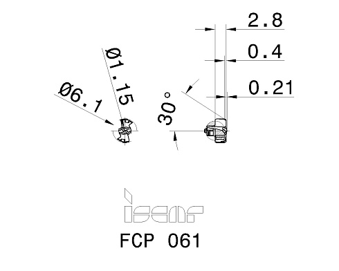 Сменные головки для сверл DCN ISCAR FCP 061 (3311614)