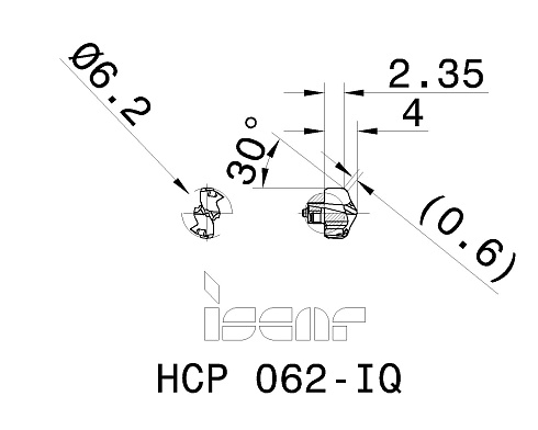 Сменные головки для сверл DCN ISCAR HCP 062-IQ (3311594)