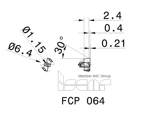 Сменные головки для сверл DCN ISCAR FCP 064 (3311617)